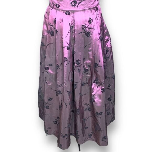 Vintage Black and Purple Prom Dress - Picture 4 of 12